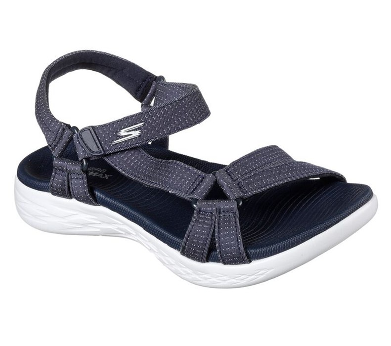 Skechers On The Go 600 - Brilliancy - Womens Sandals Navy [AU-UF8908]